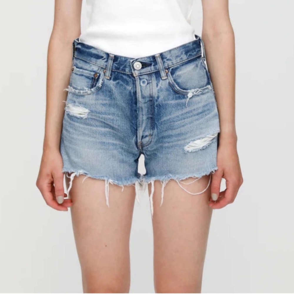 Moussy Vintage MV Packard Distressed Shorts Size 27